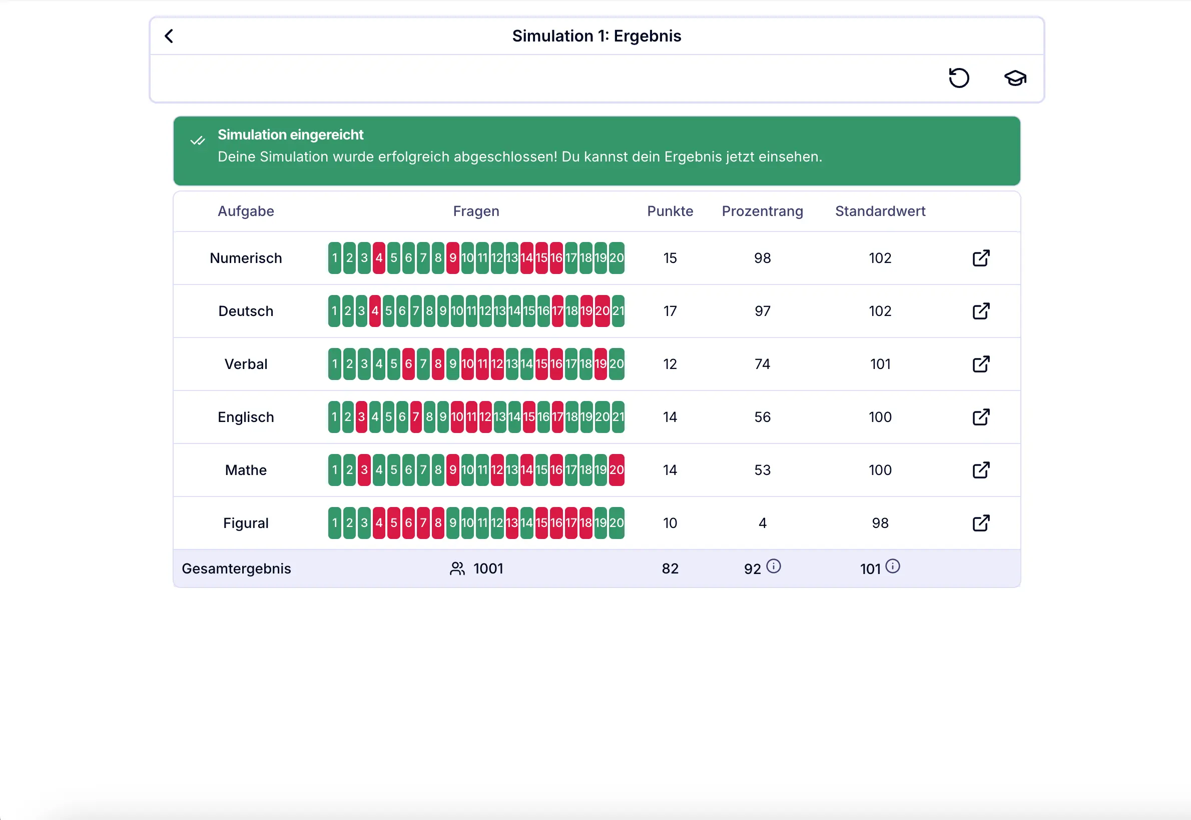 BaPsy Übungsplattform Light - Simulation